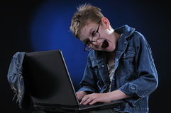 a kid hacking